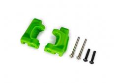 traxxas TRX9136-GRN Caster blocks (c-hubs), extreme heavy duty, green (left & right)/ 3x26mm hinge p