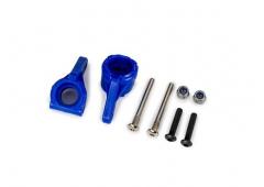 traxxas TRX9137-BLUE Steering blocks, extreme heavy duty, blue (left & right)/ 3x26mm hinge pins (2)