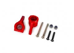 traxxas TRX9137-RED Steering blocks, extreme heavy duty, red (left & right)/ 3x26mm hinge pins (2)/ 