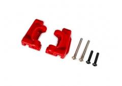 traxxas TRX9136-RED Caster blocks (c-hubs), extreme heavy duty, red (left & right)/ 3x26mm hinge pin