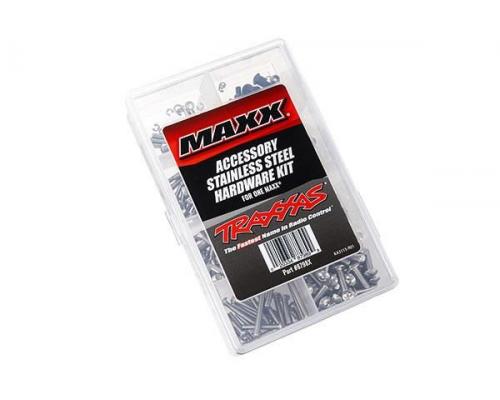 TRAXXAS TRX8798X HARDWAREKIT, ROESTVRIJ STAAL, MAXX (BEVAT ALLE ROESTVRIJ STALEN HARDWARE DIE OP MAX