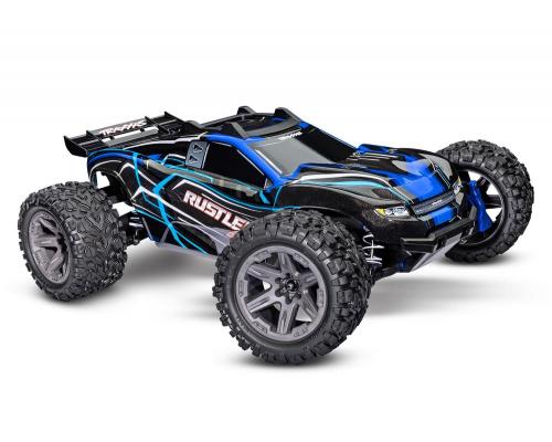 Traxxas Rustler 4X4 BL2-S Brushless 1/10 Stadium Truck  Blauw TRX67164-4BLUE