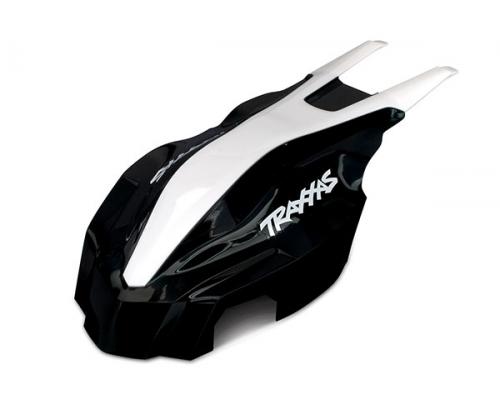 Traxxas TRX7913 Canopy, voorzijde, zwart / wit, Aton