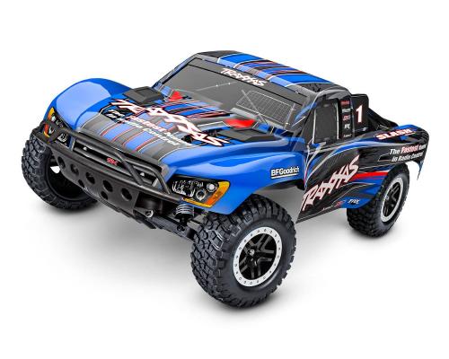 SLASH BRUSHLESS: SCHAAL 1/10 2WD SHORT COURSE RACINGTRUCK TQ 2,4 GHz - BLAUW