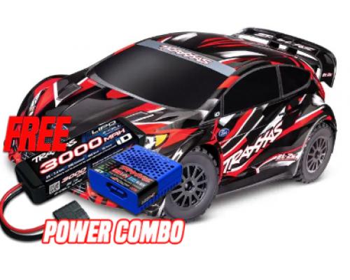 Traxxas Ford Fiesta ST Rally BL-2s - Rood