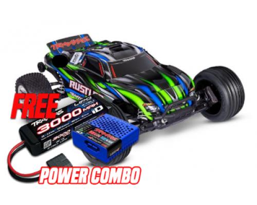 Traxxas Rustler 2WD BL-2S HD Groen