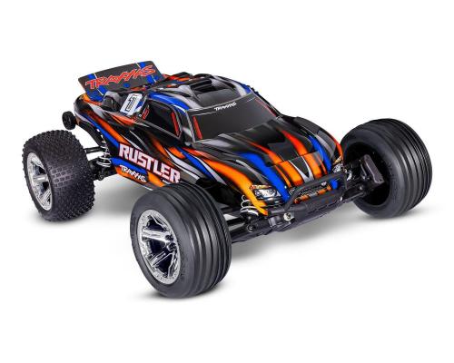 Traxxas Rustler 2WD BL-2S HD Oranje