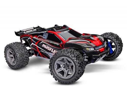 Traxxas Rustler 4X4 BL2-S Brushless 1/10 Stadium Truck  Rood TRX67164-4RED