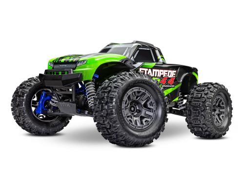 Traxxas STAMPEDE 4X4 BL2-S BRUSHLESS 1/10 SCALE 4WD MONSTER TRUCK TQ 2.4GHZ - GREEN TRX67154-4GRN