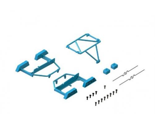 Arrma ARA-1569 Desert Truck Body Roll Cage Set, Blue: GROM