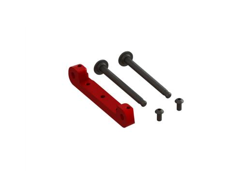 Front Upper Suspension Mount CNC Aluminum Red (ARA330659)