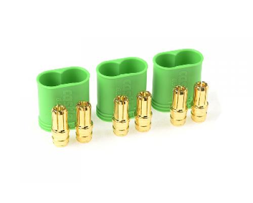 Castle - Polarized Bullet stekkers 6.5mm - Set Mannelijk