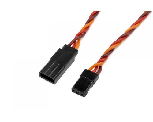 Servo verlengkabel - Gedraaide HD siliconen-kabel - JR/Hitec - 22AWG / 60 Strengen - 50