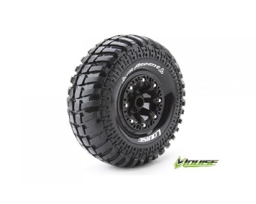 CR-ARDENT - 1-10 Crawler Banden Set - Verlijmd op velg - Super Soft - 2.2\" Velgen Zwart