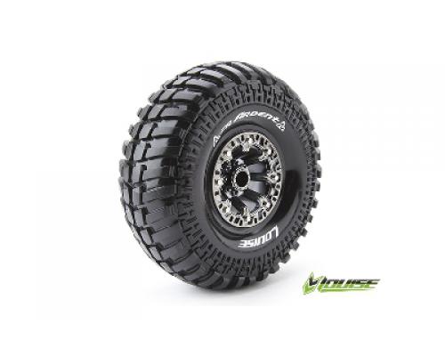 CR-ARDENT - 1-10 Crawler Banden Set - Verlijmd op velg - Super Soft - 2.2\" Velgen Zwart