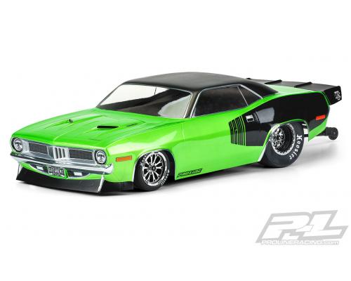 PR3550-00 1972 Plymouth Barracuda Clear Body voor Slash 2wd Drag Car & AE DR10