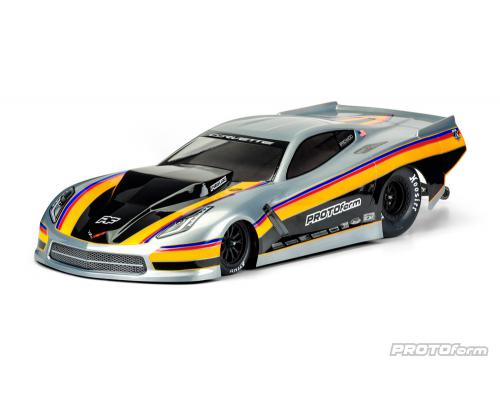 PR1571-40 Chevrolet Corvette C7 Pro-Mod Clear Body voor Slash 2wd Drag Car