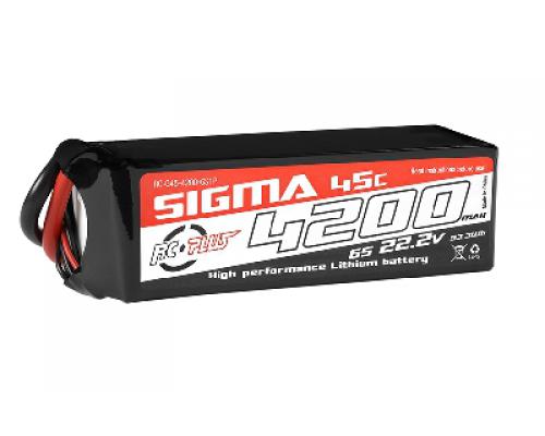 4200 mAh - 6S1P - 22.2V - XT-60 - Li-Po Batterypack - Sigma 45C