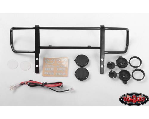 Command voorbumper met zwarte verlichting en lichtset voor Traxxas Mercedes-Benz G 63 AMG 6x6