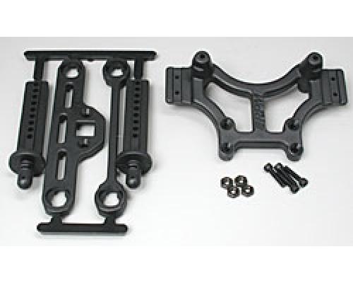 RPM80162 T-Maxx & E-Maxx Shock Tower & Body Mounts Zwart