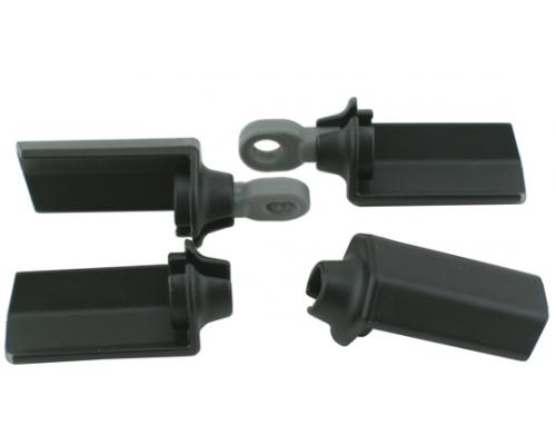 RPM80572 Black Shock Shaft Guards for Associated 1/10th Scale Shocks