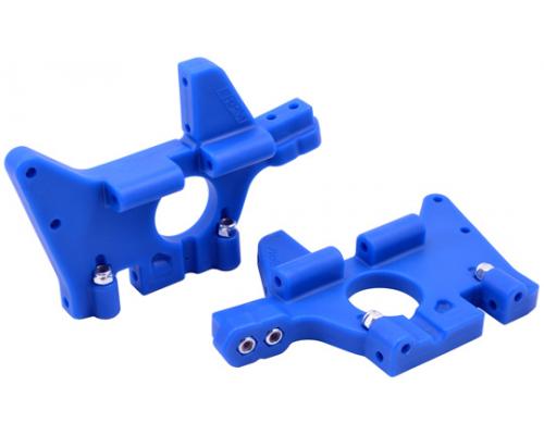 RPM81065 Front Bulkheads for the Traxxas T-Maxx & E-Maxx Blauw