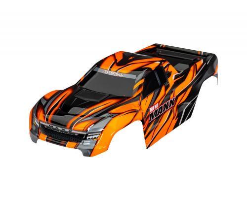 Traxxas TRX10711-ORNG Body, Mini Maxx, orange (painted, decals applied)