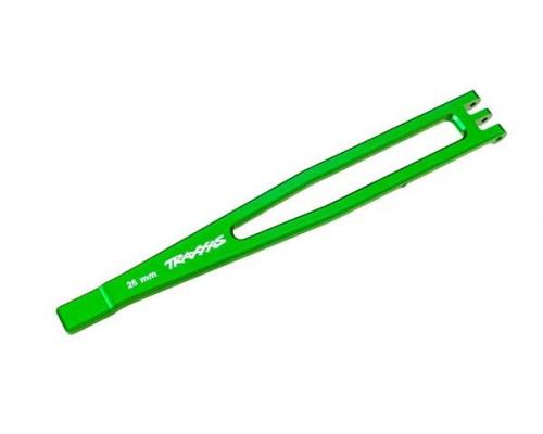 Traxxas TRX8327-GRN Battery hold-down, 6061-T6 aluminum (green-anodized)