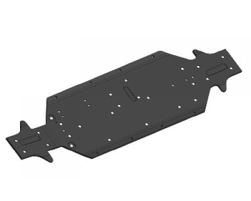 C-00180-645 Chassis - XL4S Aluminium 3mm - Black - 1 pc