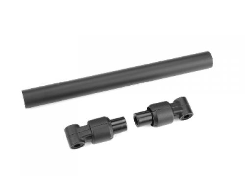 C-00180-665 Chassis Tube - Front - 110mm - Aluminum - Black - 1 Set