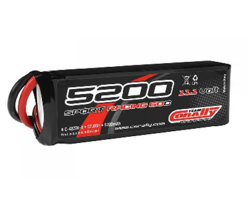 5200 mAh - 11.1V 3S -60C - Competition Li-Po Battery Pack - Semi-Soft c