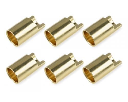 Team Corally - Bullit stekker 6.5mm - Vrouwelijk - Goud contacten - Ultra lage interne weerstand - 6