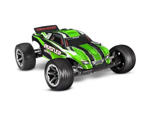 TRAXXAS 1/10 SCALE STADIUM TRUCK TQ 2.4 GHZ W/USB-C - GREEN TRX37054-8GRN INCL. nimh accu en USB lad