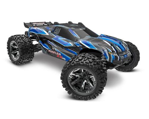 TRAXXAS RUSTLER 4X4 VXL HEAVY DUTY TQI TSM BLAUW