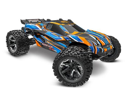 TRAXXAS RUSTLER 4X4 VXL HEAVY DUTY TQI TSM ORANJE TRX67376-4ORNG