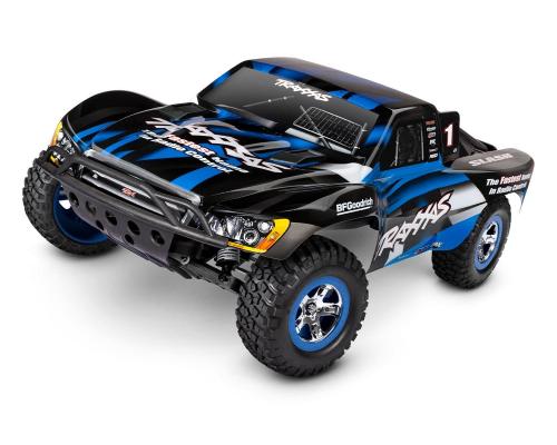 TRAXXAS SLASH: 1/10-SCALE 2WD SHORT COURSE RACING TRUCK TQ 2.4GHZ W/USB-C - BLUE TRX58034-8BLUE