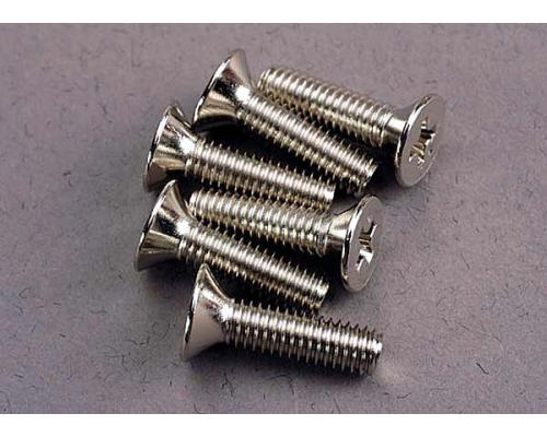 Traxxas TRX3167 Schroeven, 4x15mm verzonken (6)