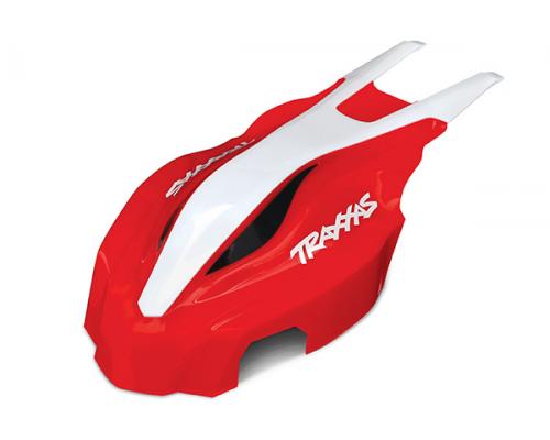 Traxxas TRX7911 Canopy, voorzijde, rood / wit, Aton