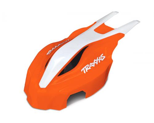 Traxxas TRX7915 Canopy, voorzijde, oranje / wit, Aton