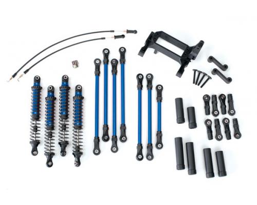 Traxxas TRX8140X Long Arm Lift Kit, TRX-4, compleet (inclusief blauwe poeder gecoate schakels, blauw