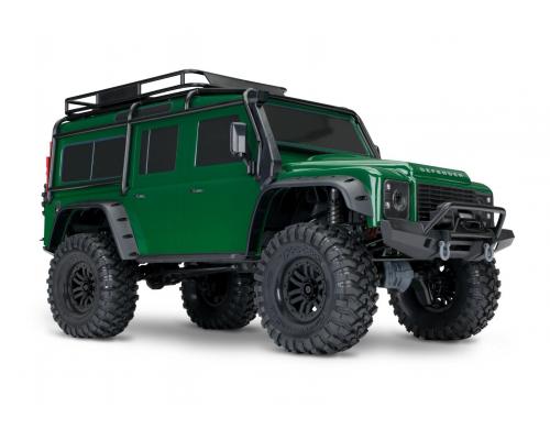 Traxxas TRX82256-4-GRN TRX-4 Traxxas Land Rover Defender Clipless Body Crawler Groen RTR