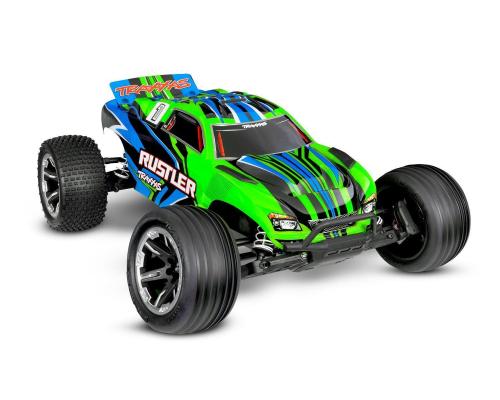 Traxxas Rustler 2wd Brushed HD incl battery en USB-C charger Green