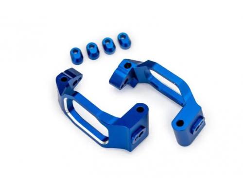 Traxxas TRX10232-BLUE Caster blocks, 6061-T6 aluminum (blue-anodized)