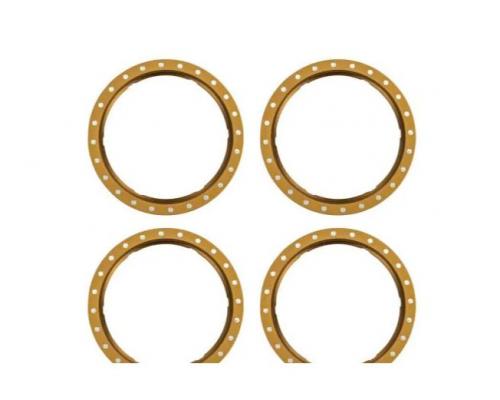 Traxxas TRX10276-BRNZ Beadlock rings, bronze (machined aluminum) (4)