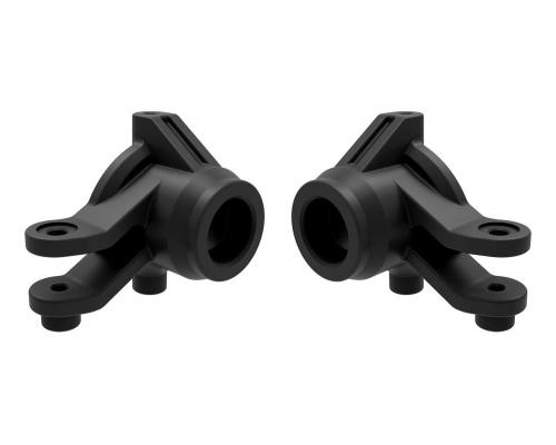 Traxxas TRX10736-BLK Steering blocks, left & right (black)