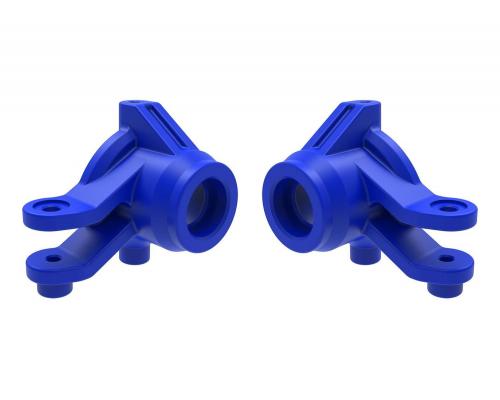 Traxxas TRX10736-BLUE Steering blocks, left & right (blue)