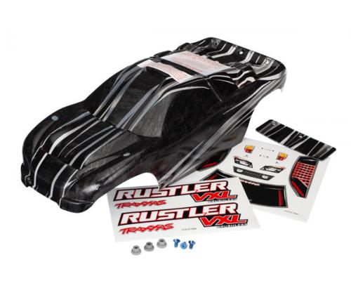 Traxxas TRX3719 Body, Rustler VXL, ProGraphix (vervanging voor de geverfde body. Graphics zijn gedr