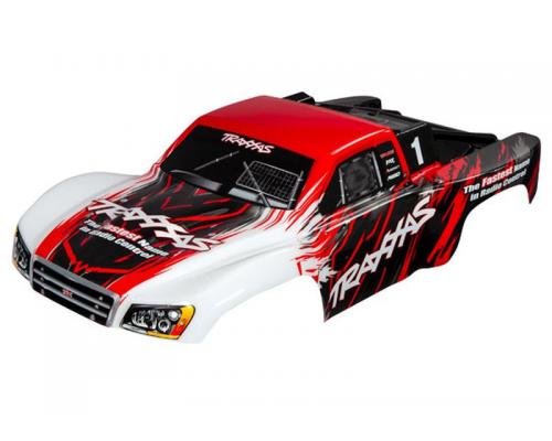 Traxxas TRX5824R Body SLASH 4X4 ROOD (GELAKT + STICKER)