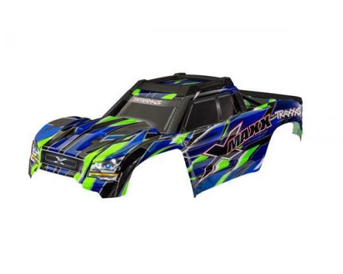 Traxxas TRX7867-GRN Body, X-Maxx, green (painted, decals applied)