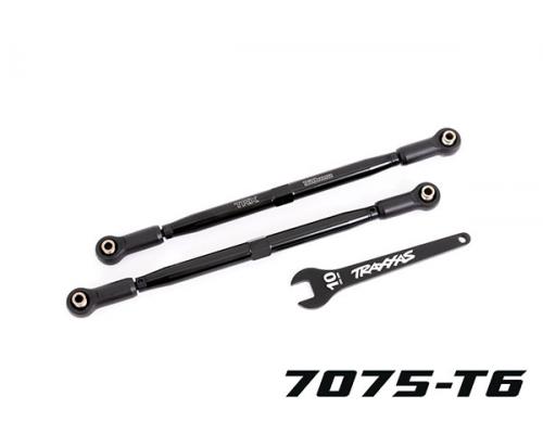 Traxxas TRX7897A Teenkoppelingen, voorkant (TUBES zwart geanodiseerd, 7075-T6 aluminium, sterker dan